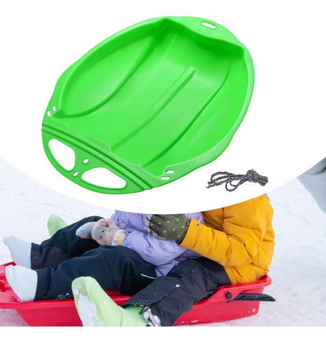 Trineo De Nieve Para Niños, Tabla De Esquí Con Mango,