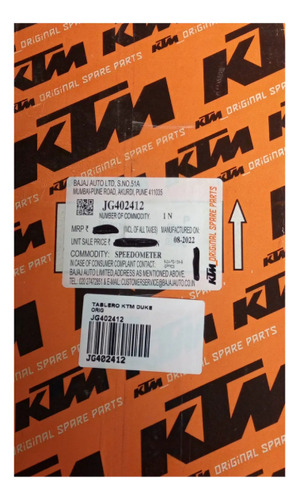 Tablero Velocimetro Ktm Duke 250 390- Adventure 390 Original