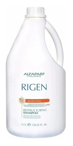 Shampoo Alfaparf Rigen Restructuring - 3,5 Litros Full