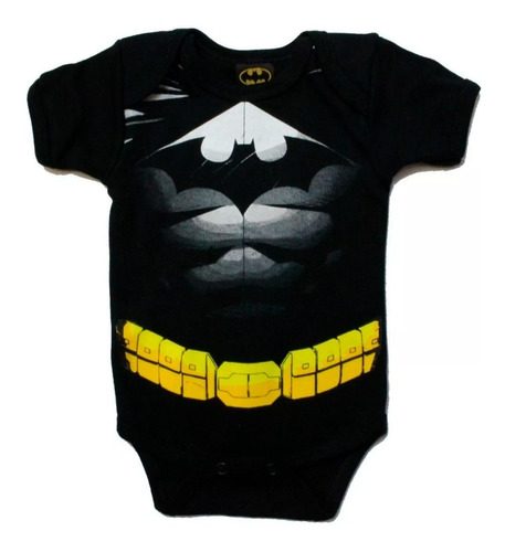 Imagen 3 de 8 de Pañalero Bebé Ropa Dc Comics Batman Musculos Set 2 Piezas