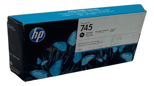 Cartucho Original Plotter Hp 745 Negro Foto F9k04a