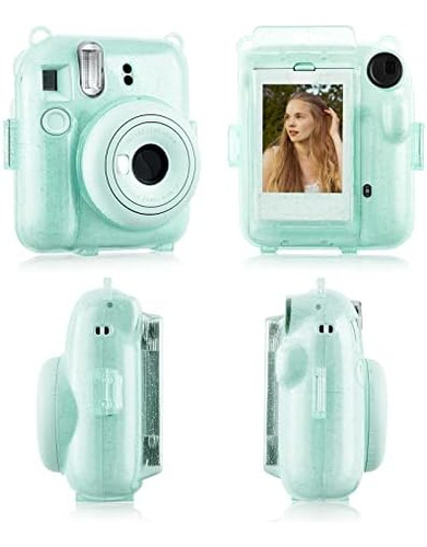 Funda Rieibi Transparente Compatible Con Fuji Instax Mini 12