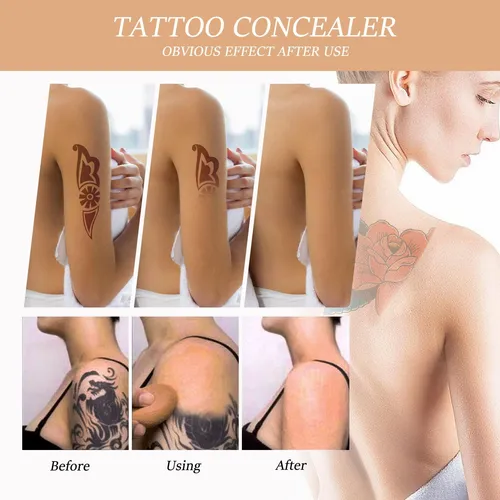 Cubierta De Tatuaje, Corrector Invisible Impermeable, Kit De