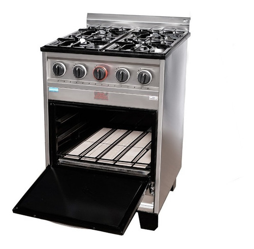 Imagen 5 de 7 de Cocina Industrial Familiar Tecno 4h 57cm. Acero Inoxidable