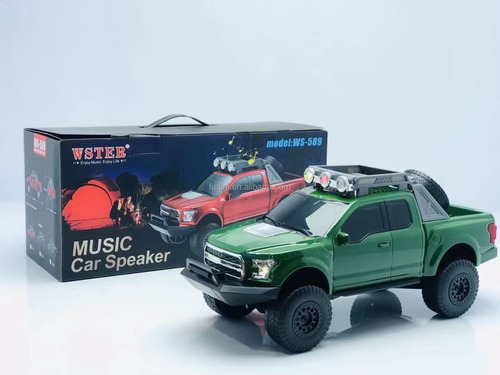 Miniatura Camionete Pick-up Caixa De Som Rádio Mp3 Fm Usb