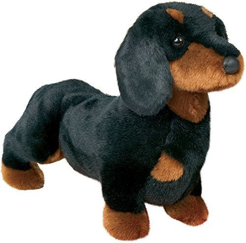 Peluches Douglas Spats - Peluche De Perro Salchicha Negro Y 