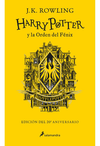 Libro Harry Potter Y La Orden Del Fénix  20 Aniv. Hufflepuff