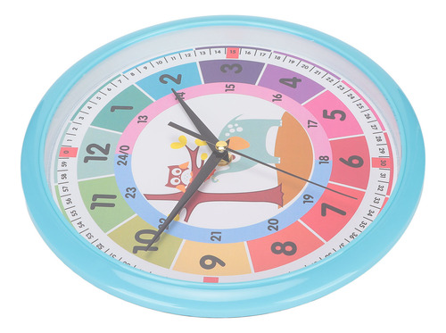 Relógio De Parede Plastic Cartoon Colorful Quartz Time
