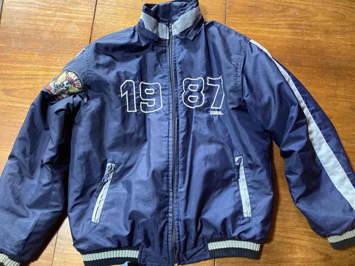 Campera Abrigo Azul Talle 12 Niños