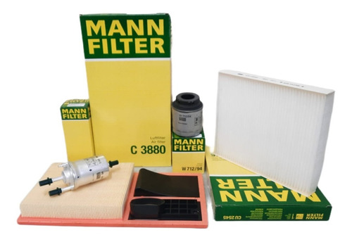 Kit Filtros Afinacion Vw Vento 2013-2020 1.6 L Mann Filter