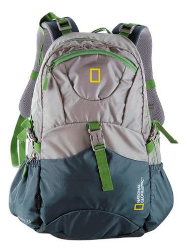 Mochila National Geographic Blue Lake 25 Lts Bentancor Outdo Color Verde musgo Diseño de la tela Poliéster