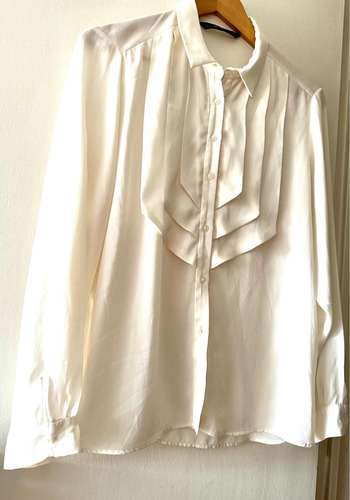 Zara Camisa Blusa Pechera Traje No Vestido Sacó Pollera