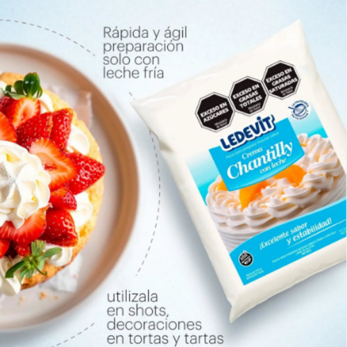 Crema Chantilly En Polvo Ledevit X250gr