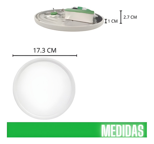 Geopower PAJ-15W 10pz Panel Led Ajustable 15w Bote Integral O Caja Color Blanco Frío
