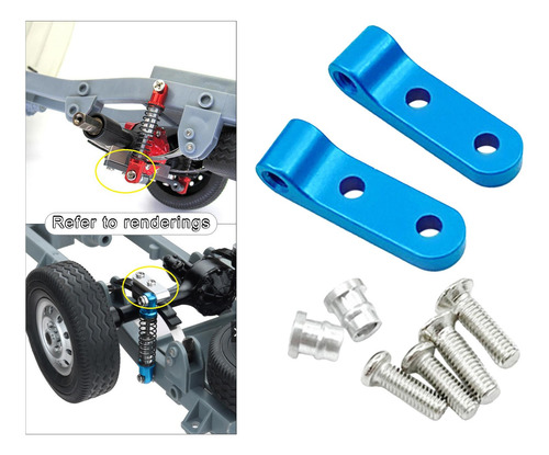 5 Pares De Soportes De Choque Traseros Para Wpl D12 D42 1/10