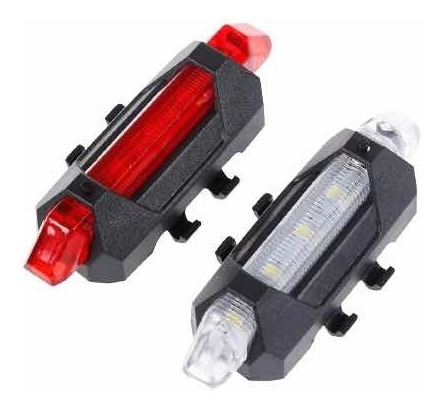 Luz Led Trasera Para Bicicletas Recargable Usb