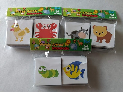 Animales Imantados 54 Piezas 5x5cm