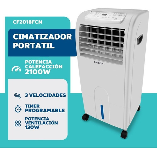 Imagen 3 de 6 de Climatizador Y Purificador De Aire Cp2018fcn Philco