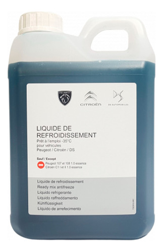 Anticongelante Refrigerante Genuino Psa Peugeot Citroen 2 L