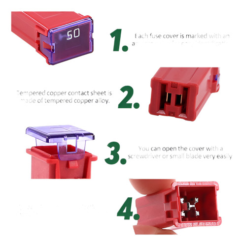 Kit De Fusibles En Forma De Caja Jcase Bajo Y Alto 36 Pza