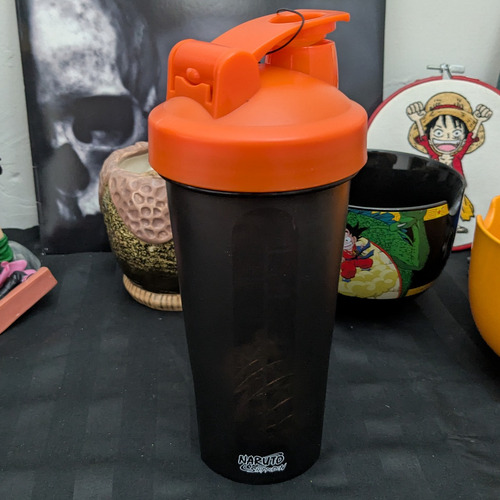 Shaker Naruto Sasuke Sharingan 650ml Termo Mezclador Naranja Konoha