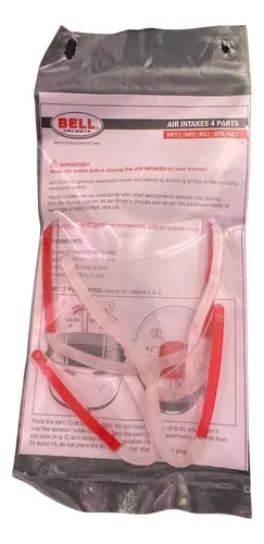 Kit Aeroventilas Casco Bell Entradas De Aire Transparente