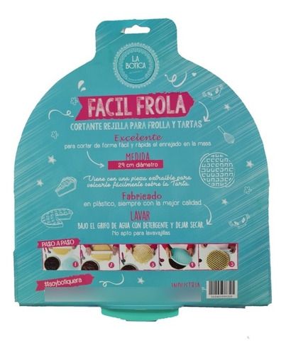 Imagen 3 de 7 de Cortante Rejilla Facil Frola Tarta Reposteria Belgrano