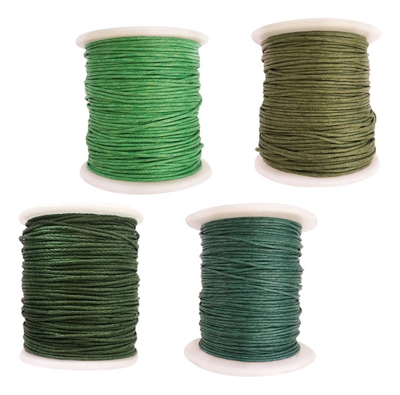 Cordón de algodón encerado 1mm X 80 metro de largo aprox elección de colores y muestras