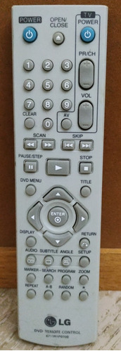 LG:control Remoto Para Dvd, Original Modelo 6712r1p070b