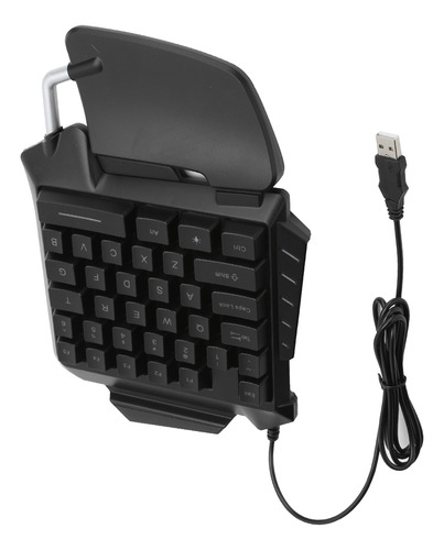 Teclado Portátil Con Cable Usb De 35 Teclas Para Una Mano