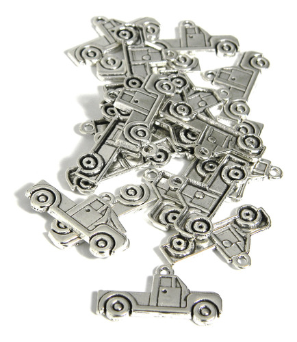 Bedazzlinbeads 20 Dijes De Metal De Peltre Chapado En Plata.