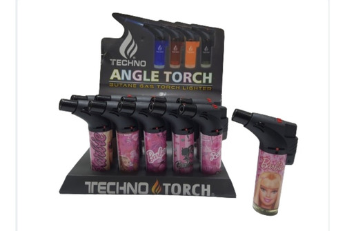 Encendedor Techno Torch Barbie Diseño Soplete Caja 15 Piezas