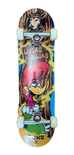 Skate Profesional Tuxs Maple Canadiense Completo 7 Capas Pu Abec-7 Trucks Envio Gratis