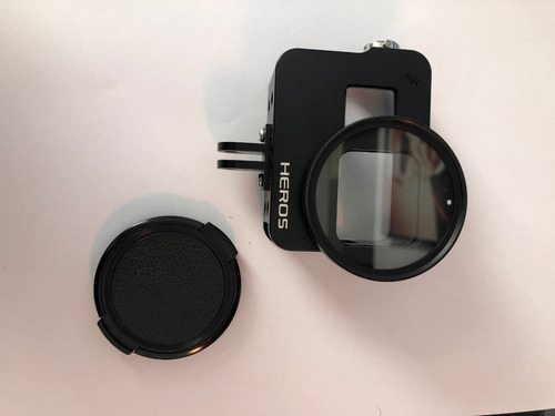 Case De Alumínio Protetora Gopro Hero5/6/7 + Filtro Uv 52mm