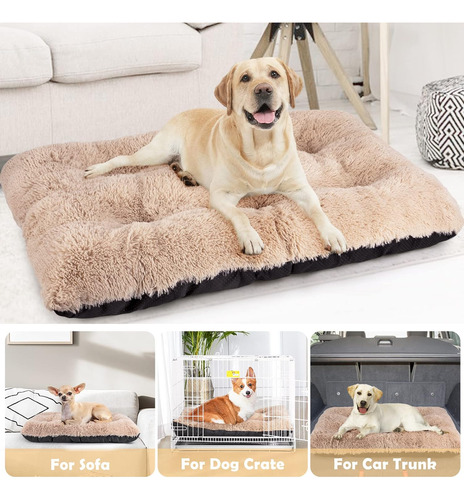 Joejoy Cama Grande Para Perro, Cama Ultra Suave Y Calmant...
