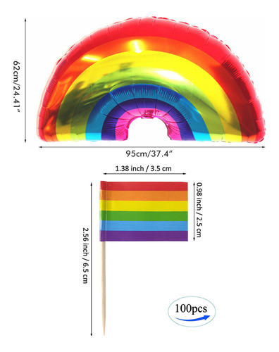 Para Mantel Rainbow Pride Con Forma De Pancarta Con Motivo