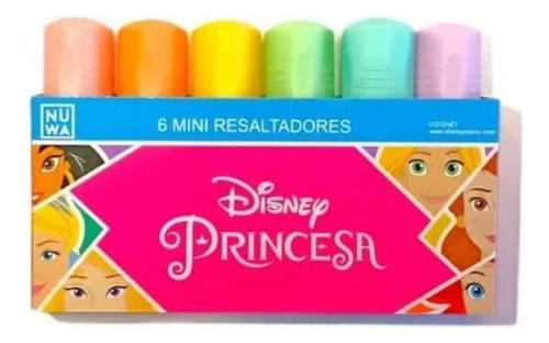 Resaltadores Disney - Mini X6 - Princesas - Nuwa