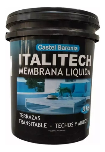Membrana Liquida Impermeable Transitable 20 Kg Verde Oscuro Mate