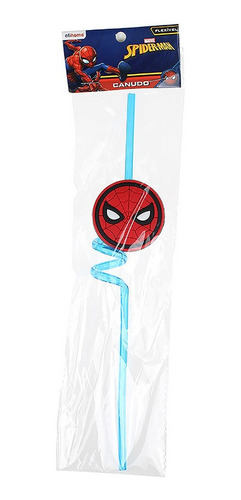 Imagem 3 de 5 de Canudo Reutilizável Spider Man Marvel 1 Unidade Etihome