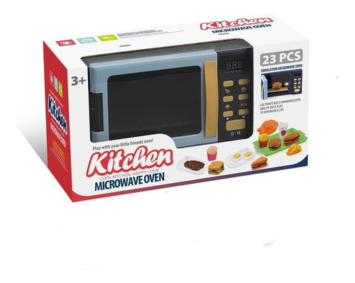 Imagen 2 de 5 de Juguete Set Microondas Con Accesorios 23 Piezas Oferta