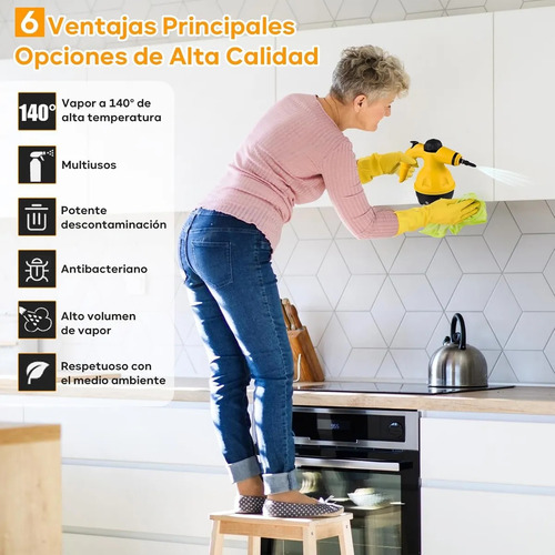 Limpiador A Vapor De Alta Temperatura Para Superficies