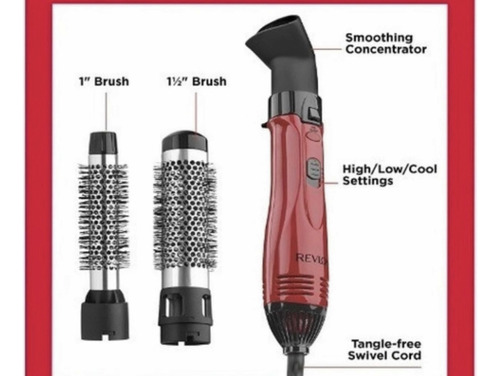 Cepillo Style, Curl And Volumize Hot Air Kit Revlon