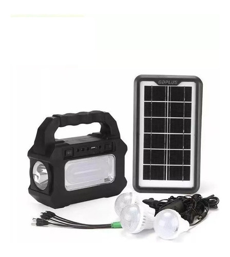 Kit Solar Emergencia Camping 220v Ampolletas 36hrs