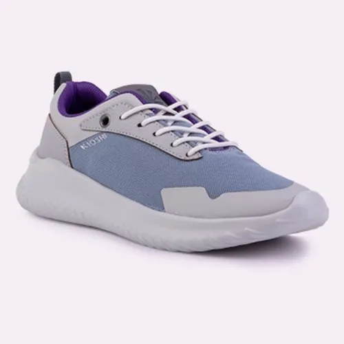 Zapatilla gris con celeste sale