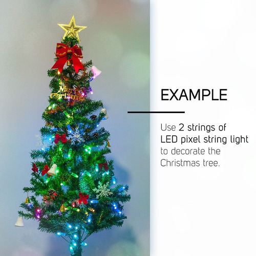 Imagen 5 de 7 de Ws2811 Difuso Digital Rgb Led Pixel String Light 12mm M...