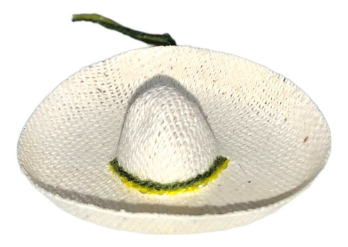 50 Sombrero Miniatura Adorno Mexicano Liso 5 Cm Fiesta Mex