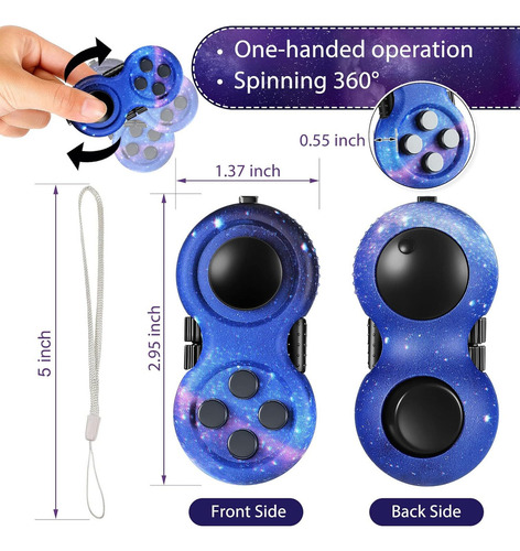 Cc Fidget Pad Joystick Antiestres Y Tiempo Libre 2 Piezas.