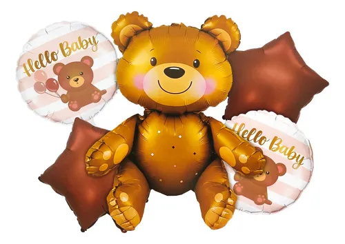 Bouquet Globos Kit Oso San Valentin Amor Detalle Decoracion