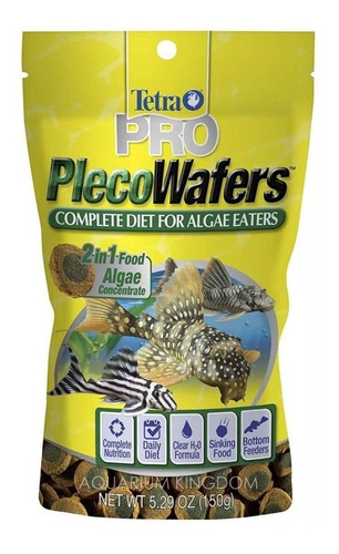 Aliemento vegetal para plecostomus Tetra Pro Pleco Wafers 150g
