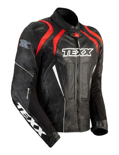 Jaqueta Masculina Texx Sniper V2 Couro Esportiva Moto Pista